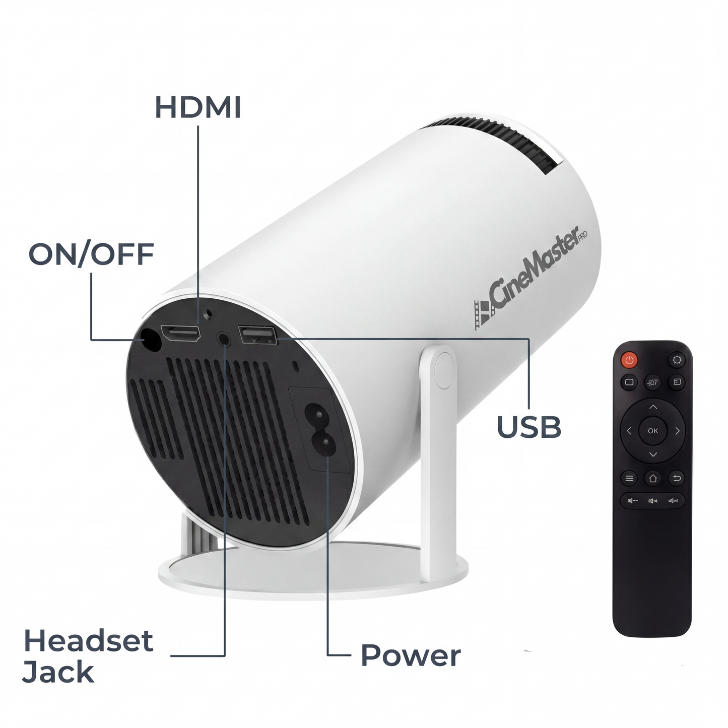 CineMaster Pro® - 4K Smart Projector